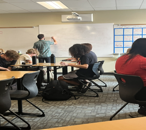 Mr. Wharton teaches his class about Archetypes in his English 101 class on September 5 2025