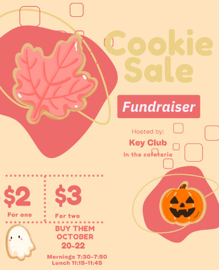 Spooky cookies are being sold in the upcoming weeks.