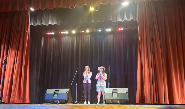 Junior Makenna Fritz and freshman Emerson Thomason wow the audience as the last act on Thursday, October 7th, of the CHS talent show, wrapping up the first day of the very impressive display of talents. 