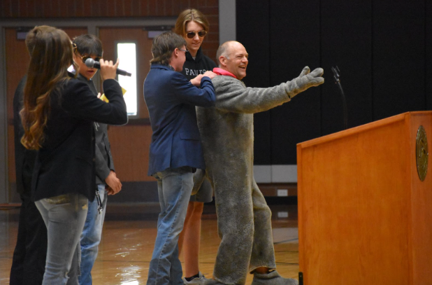 Students were shocked when the Bulldog was revealed to be Mr. Smith.
