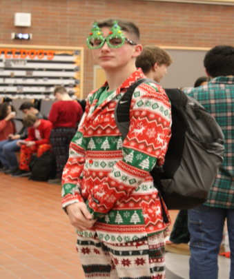 Oscar Green, in his Christmas spirit, 2024 spirit week.