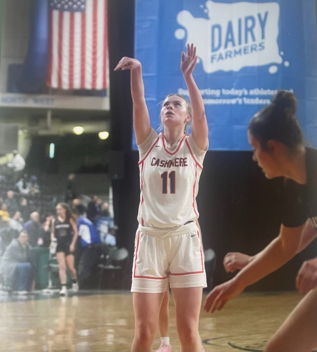 Addie Talley playing in the state tournament